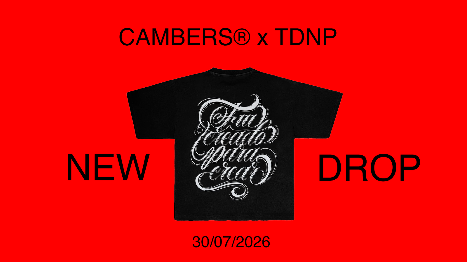 Preview frontal del nuevo drop Cambers por TDNP